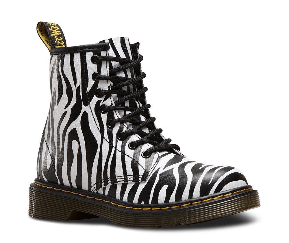 Junior 1460 Zebra in Black Dr. Martens