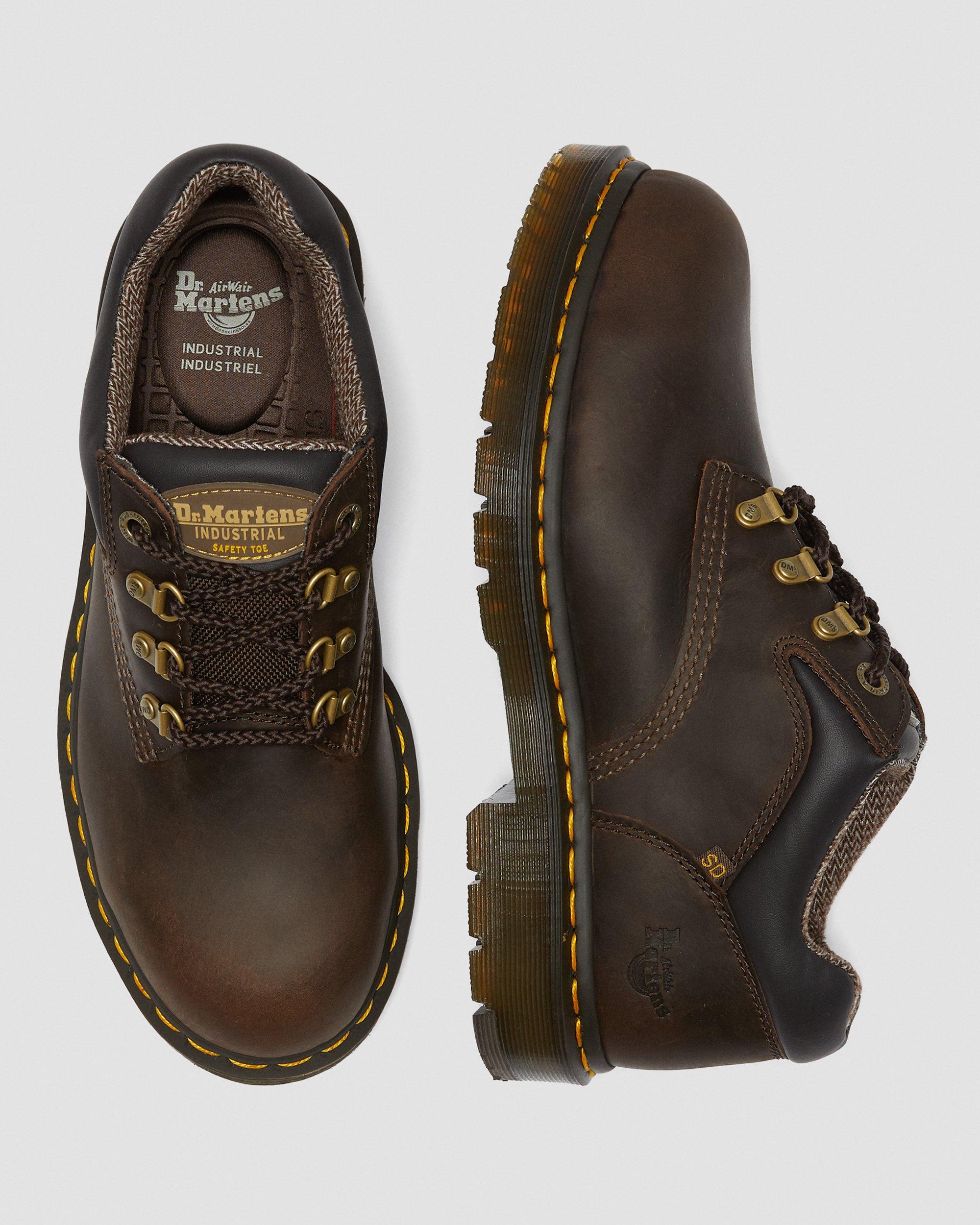 Hylow Steel Toe Work Boots in Dark Brown | Dr. Martens