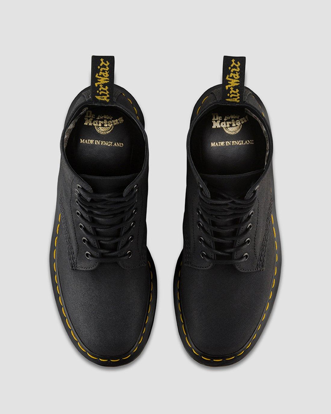 1460 Pascal British Millerain in BLACK | Dr. Martens™