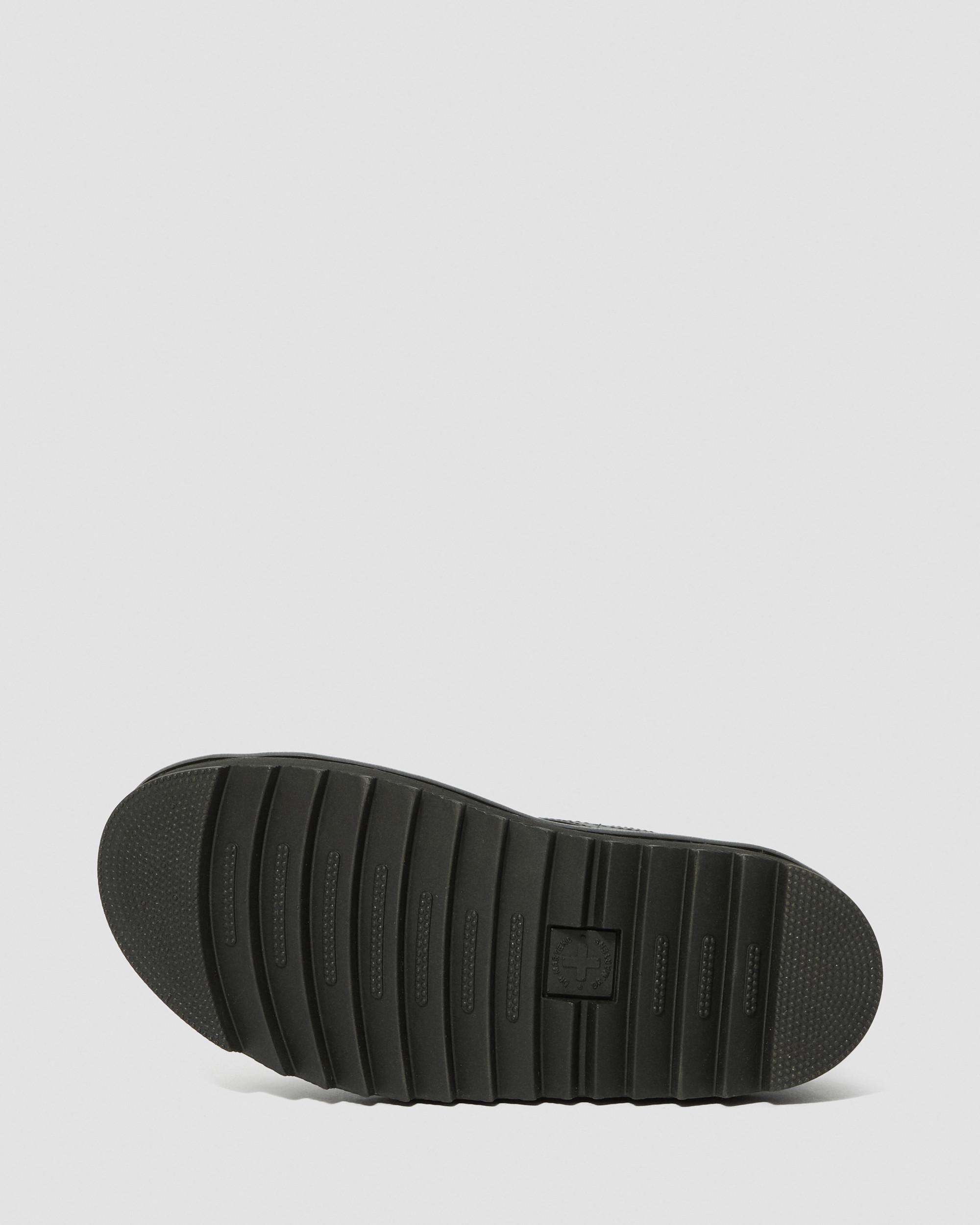Voss Hydro Leather Strap Sandals in Black