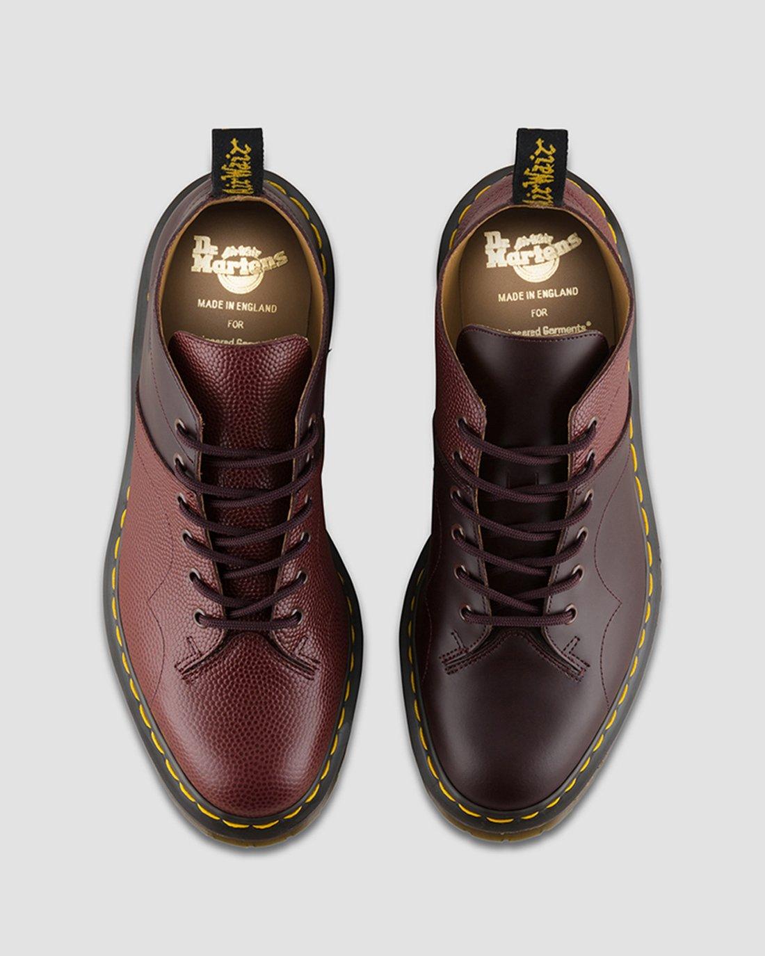 Engineered Garments Pebble Church in Oxblood | Dr. Martens