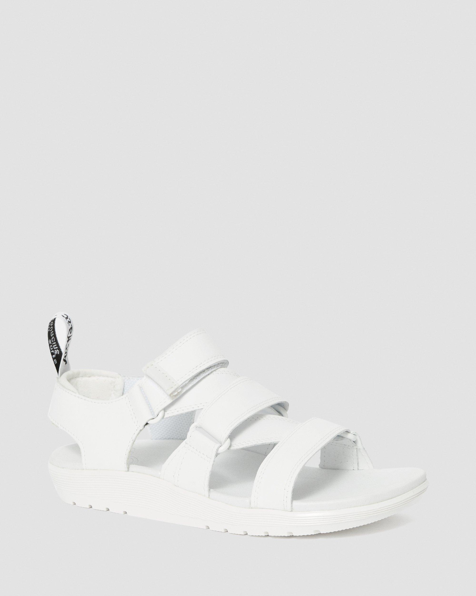 美品 Dr.Martens REDFIN UK8 レザーコンフォートサンダル 白 REDFIN in WHITE | Dr. Martens™