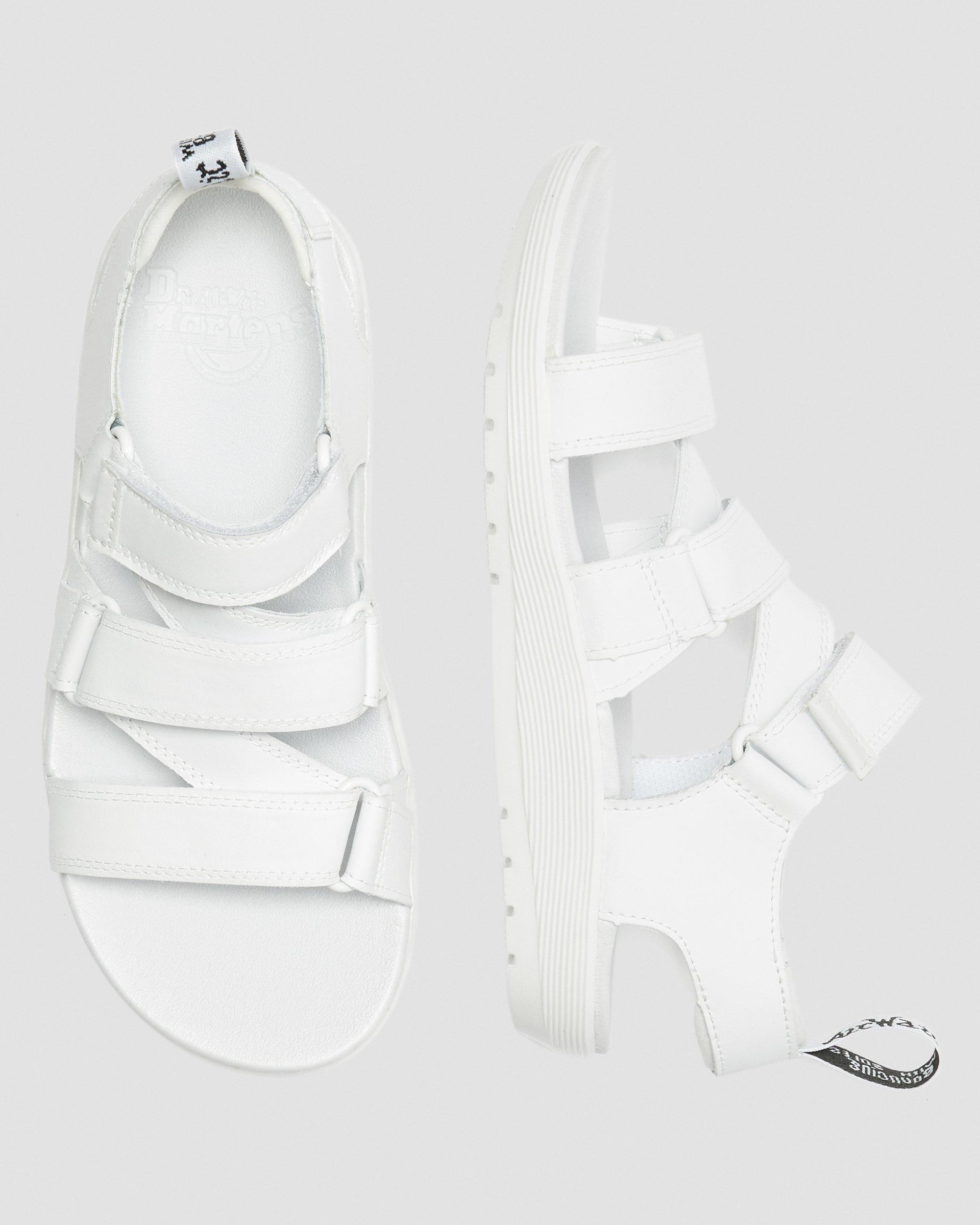 美品 Dr.Martens REDFIN UK8 レザーコンフォートサンダル 白 REDFIN in WHITE | Dr. Martens™