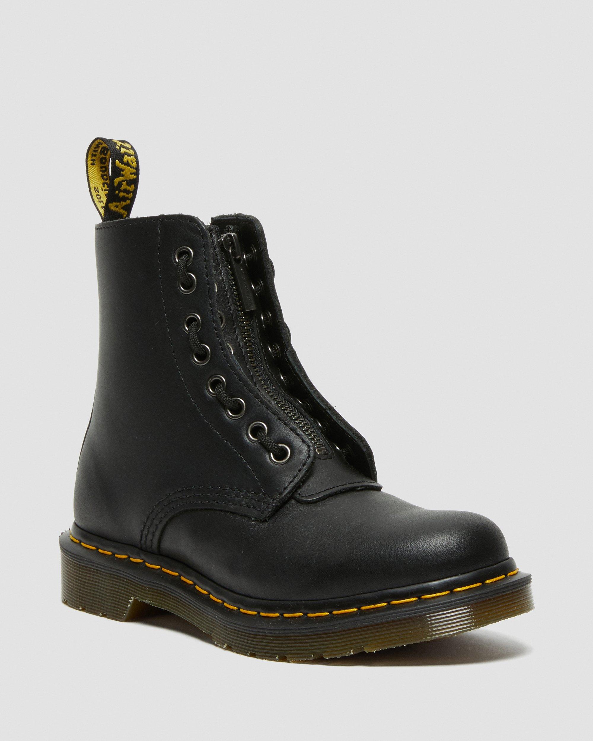 1460 Pascal Nappa Zip Boots in Black