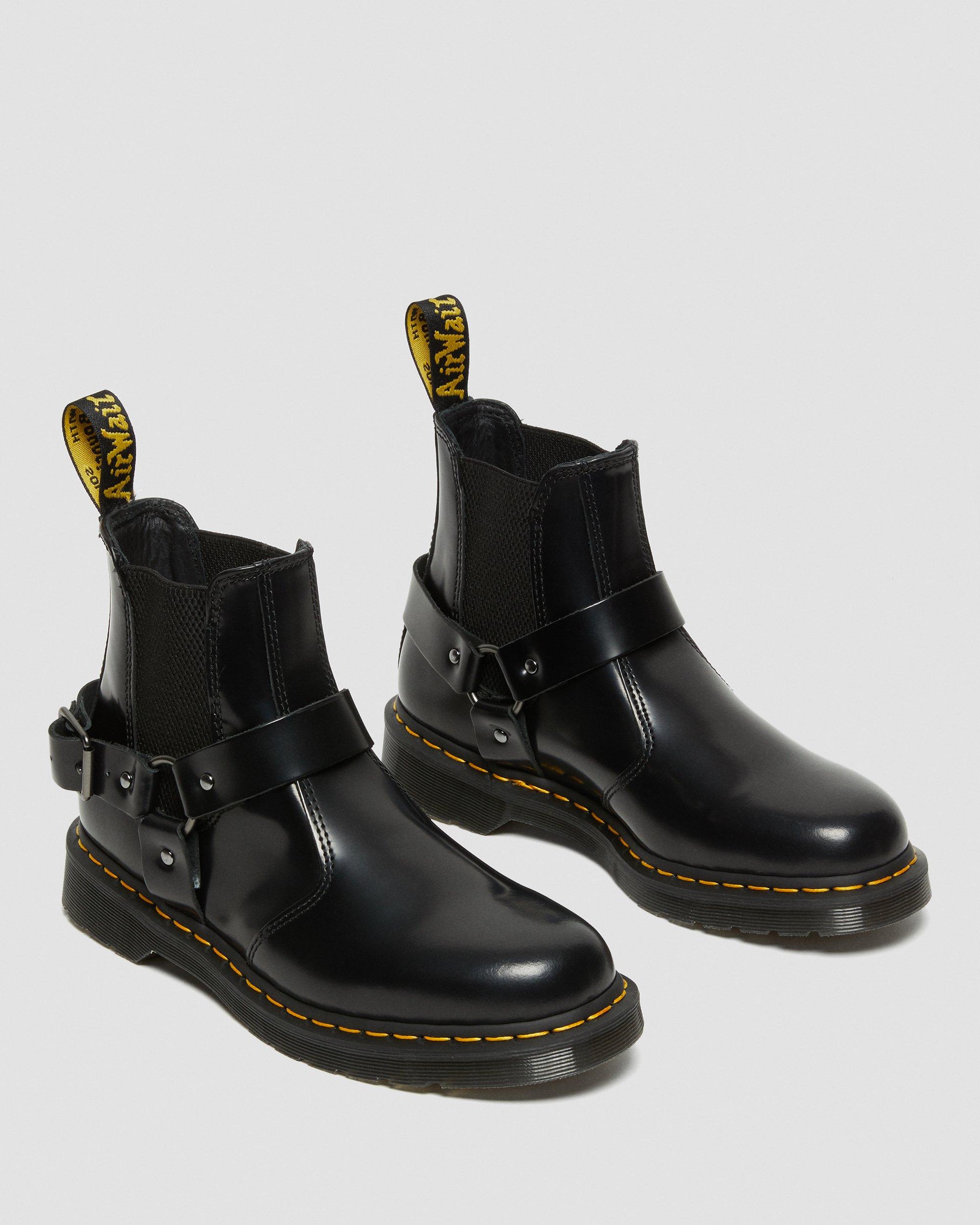 Wincox Smooth Leather Buckle Boots | Dr. Martens ReWair