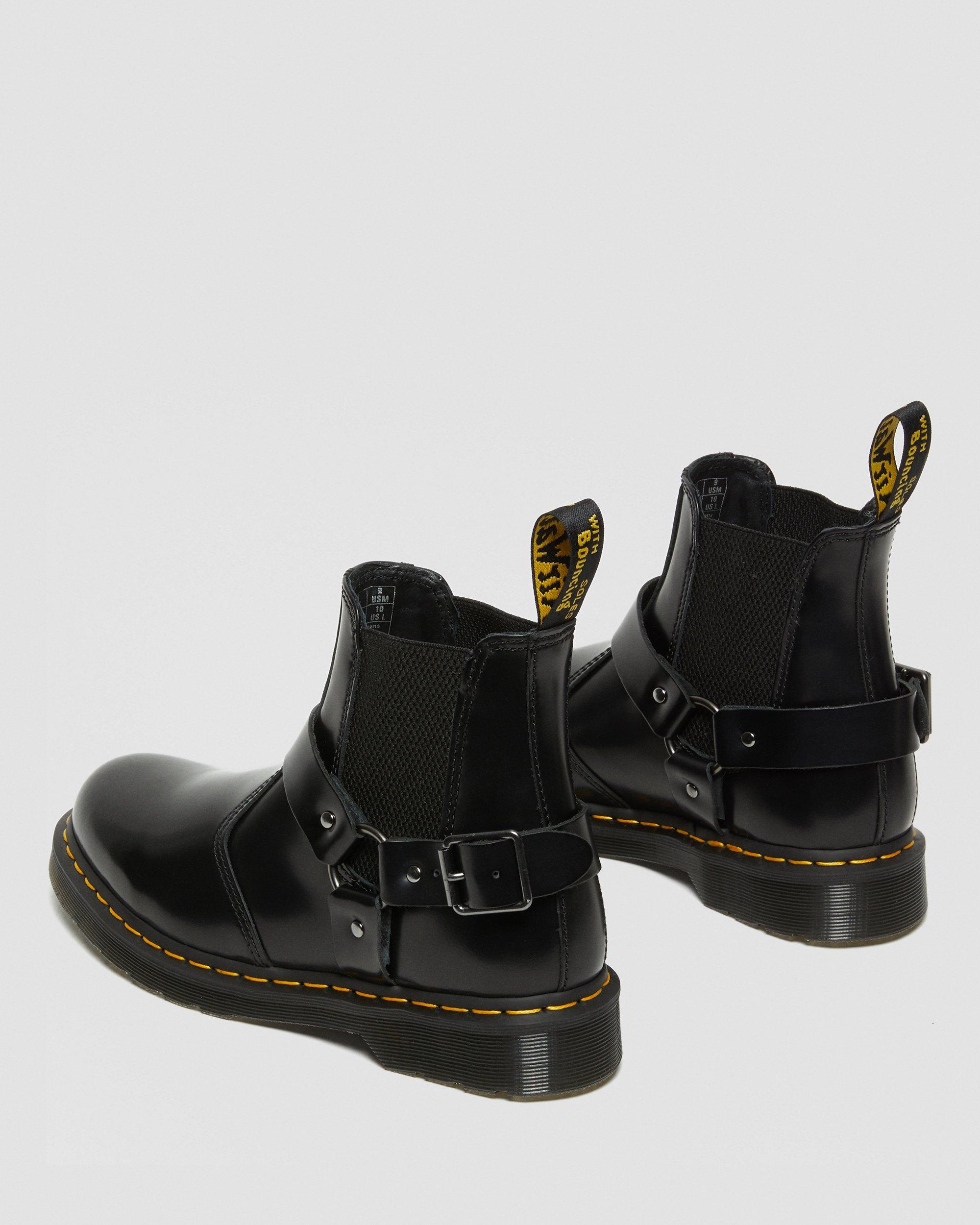 WINCOX BLACKWINCOX LEATHER CHELSEA BOOTS Dr. Martens