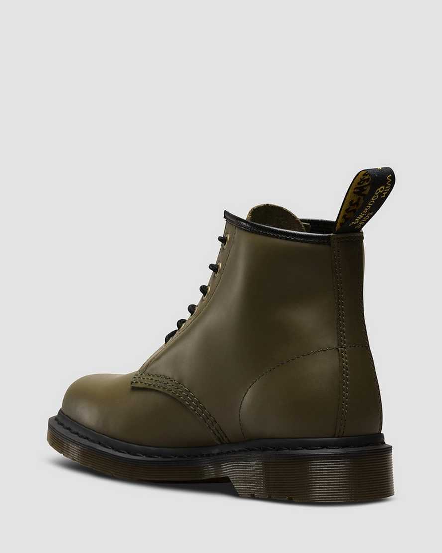 101 Black Stitch Smooth Leather Ankle Boots | Dr Martens