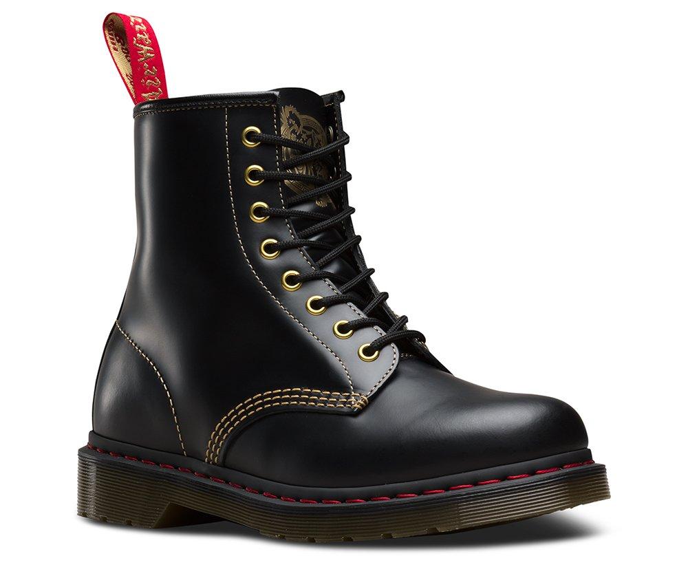 1460 Year Of The Dog in Black Dr. Martens