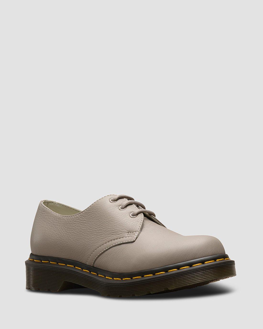 1461 Women's Virginia Leather Oxford Shoes in TAUPE