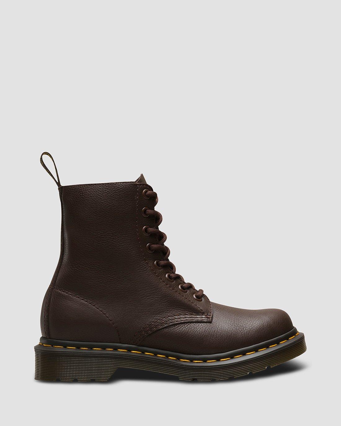 1460 Soft Leather Lace Up Boots in DARK BROWN | Dr. Martens™