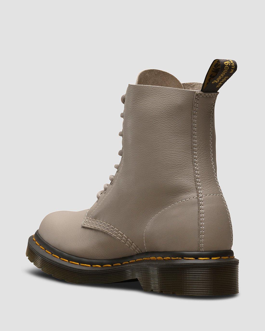 1460 Pascal Virginia leather boots in TAUPE | Dr. Martens™