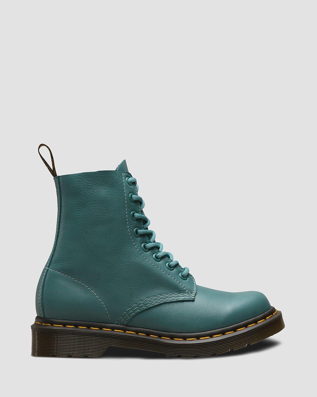 dr martens dress blues virginia 1460 Pascal leather boots in PALE TEAL 1950S Blue and White 2024CM Backplate Option:No Backplate Choose the Elphie Mj