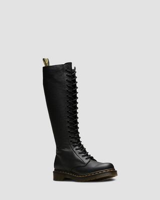 1B60 Virginia Leather Knee High Boots, Black | Dr. Martens