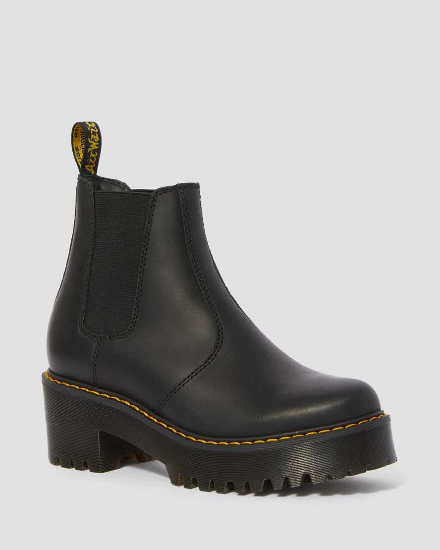 DR MARTENS Rometty Wyoming Leather Platform Chelsea Boots
