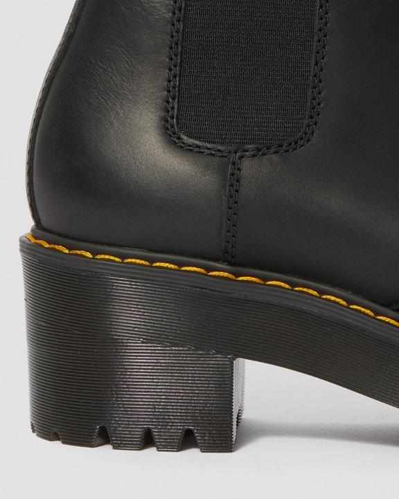 Rometty Wyoming Leather Platform Chelsea Boots in Black | Dr Rometty Wyoming Leather Platform Chelsea Boots in Black | Dr