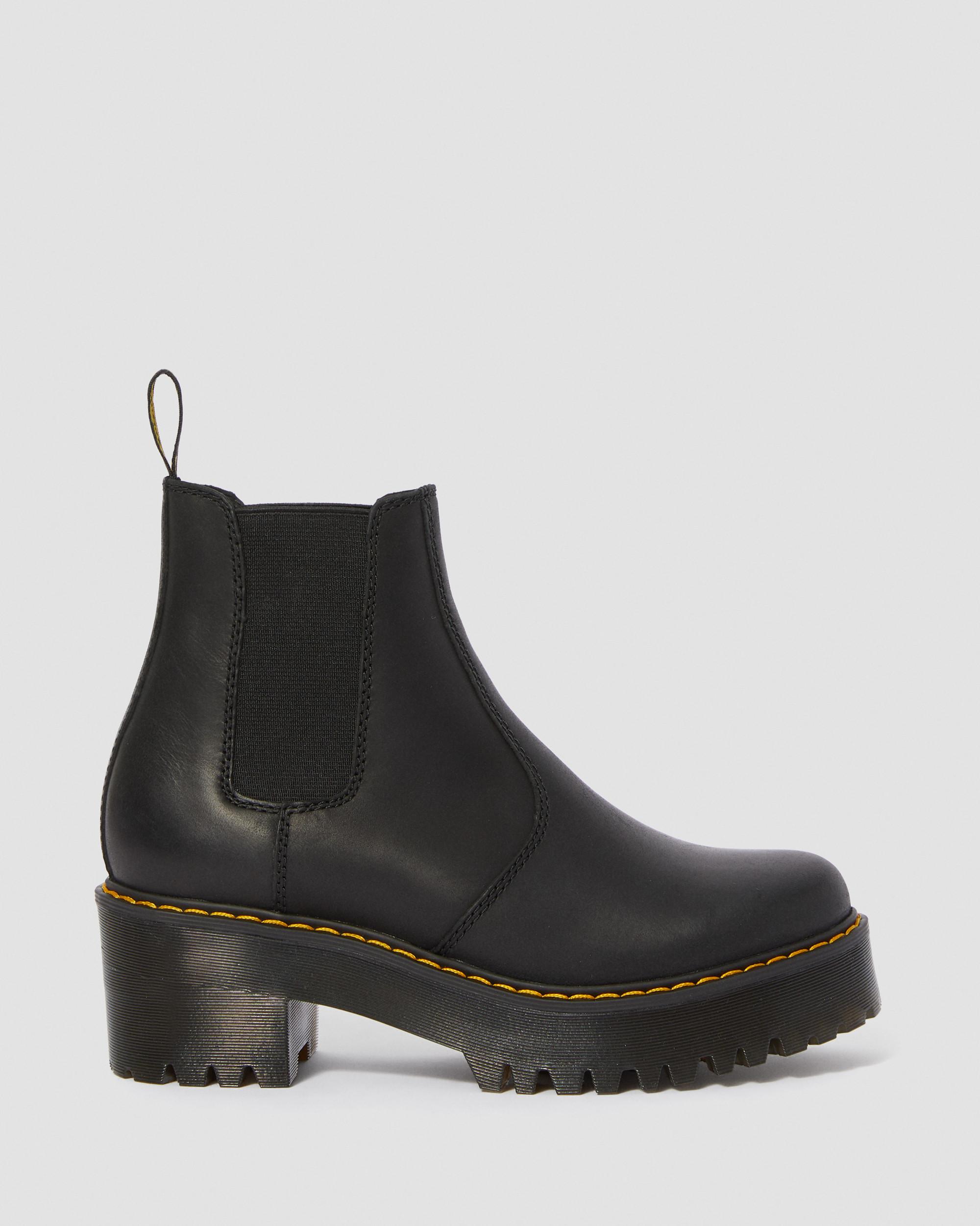 Rometty Wyoming Leather Chelsea Black | Dr. Martens
