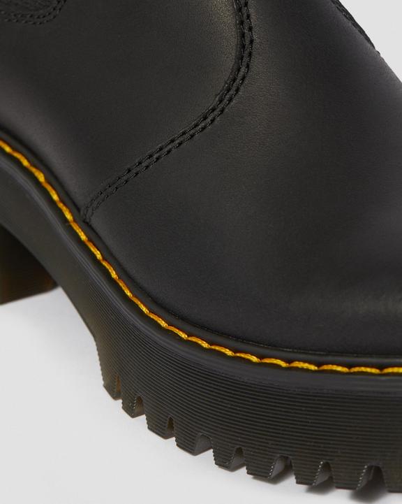 Rometty Wyoming Leather Platform Chelsea Boots in Black | Dr Rometty Wyoming Leather Platform Chelsea Boots in Black | Dr