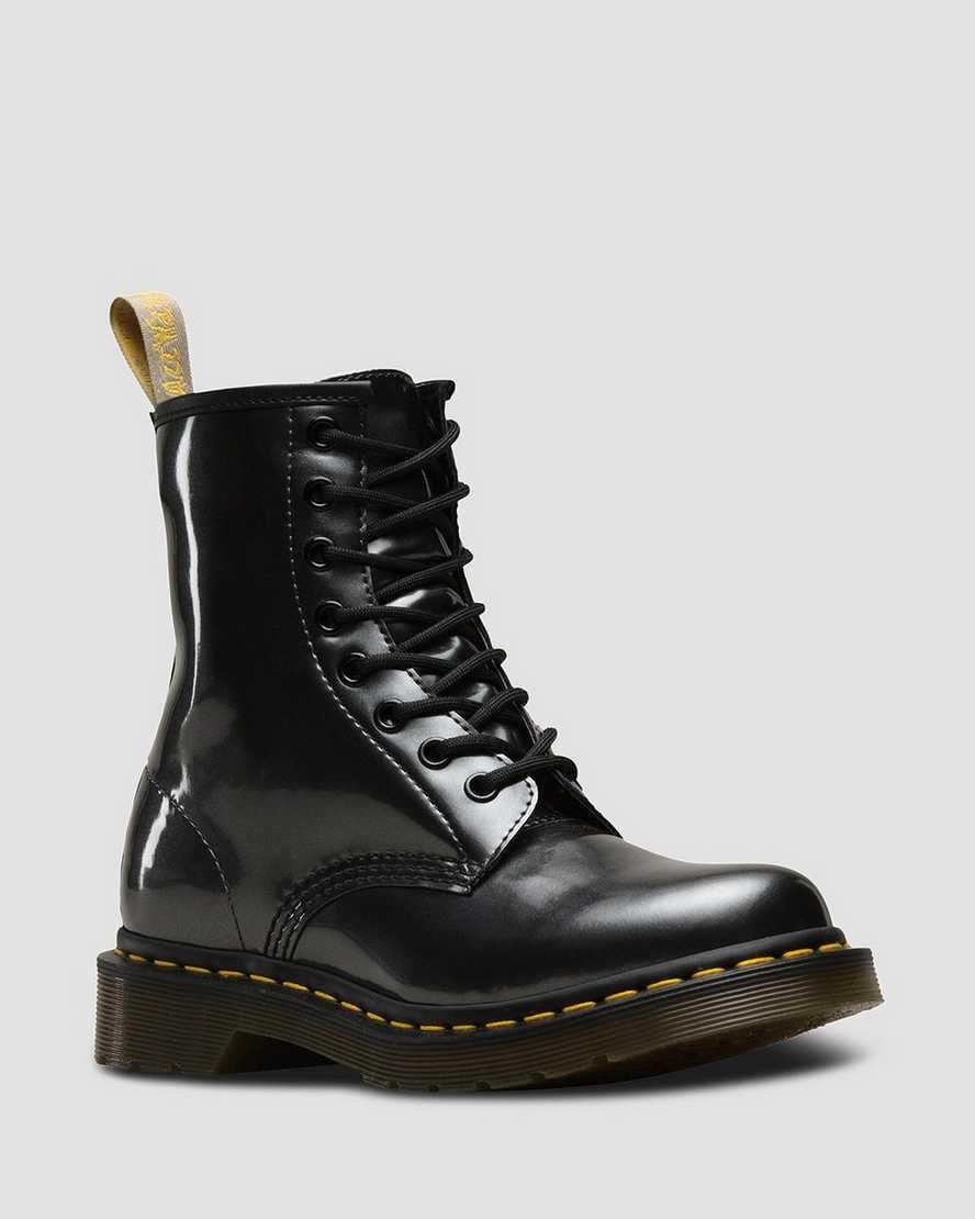 VEGAN 1460 CHROME in Gunmetal Martens