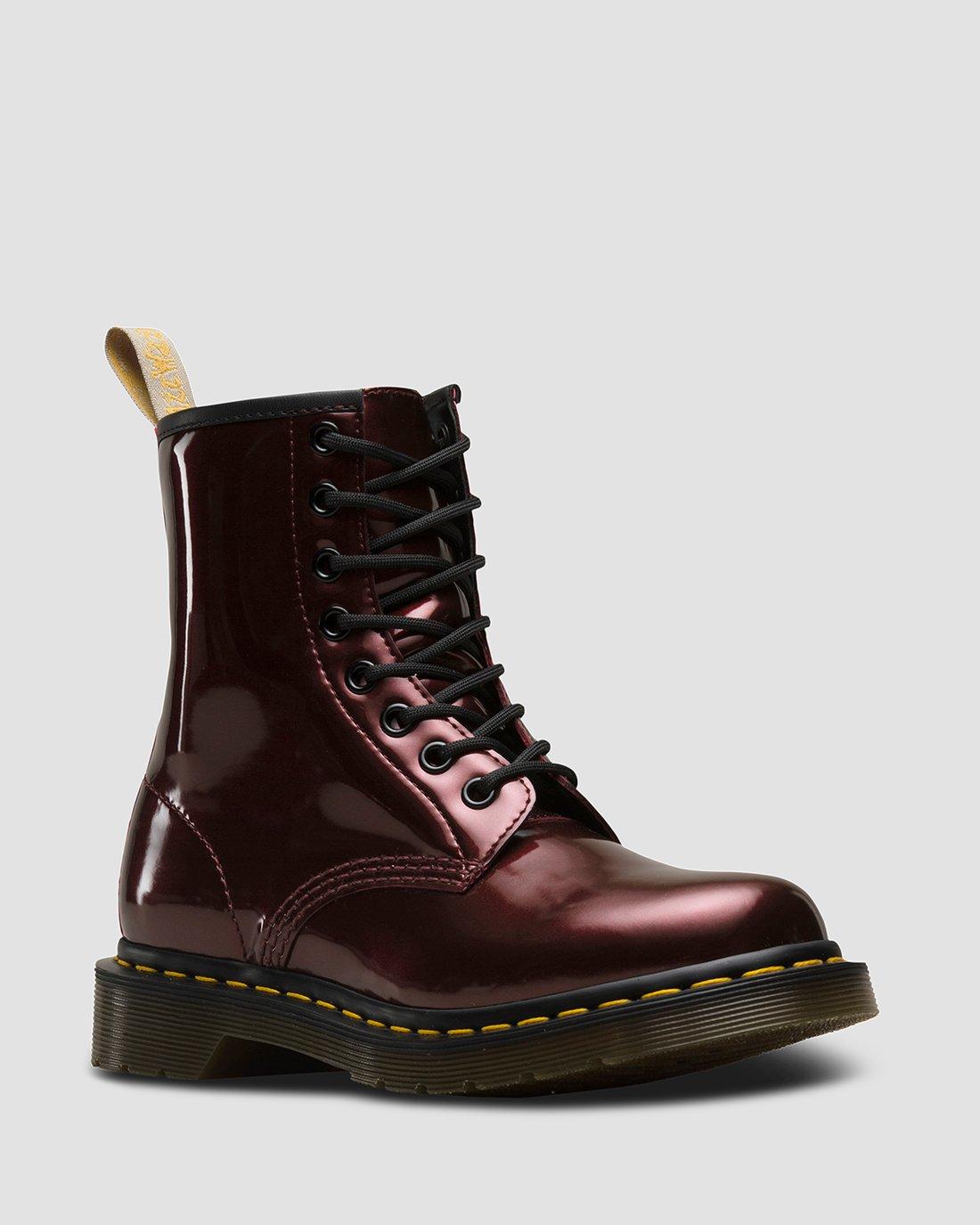 彩*様 Dr.Martens 1460 W VEGAN Chrome ブーツ パ Vegan 1460 Chrome in OXBLOOD | Dr. Martens™