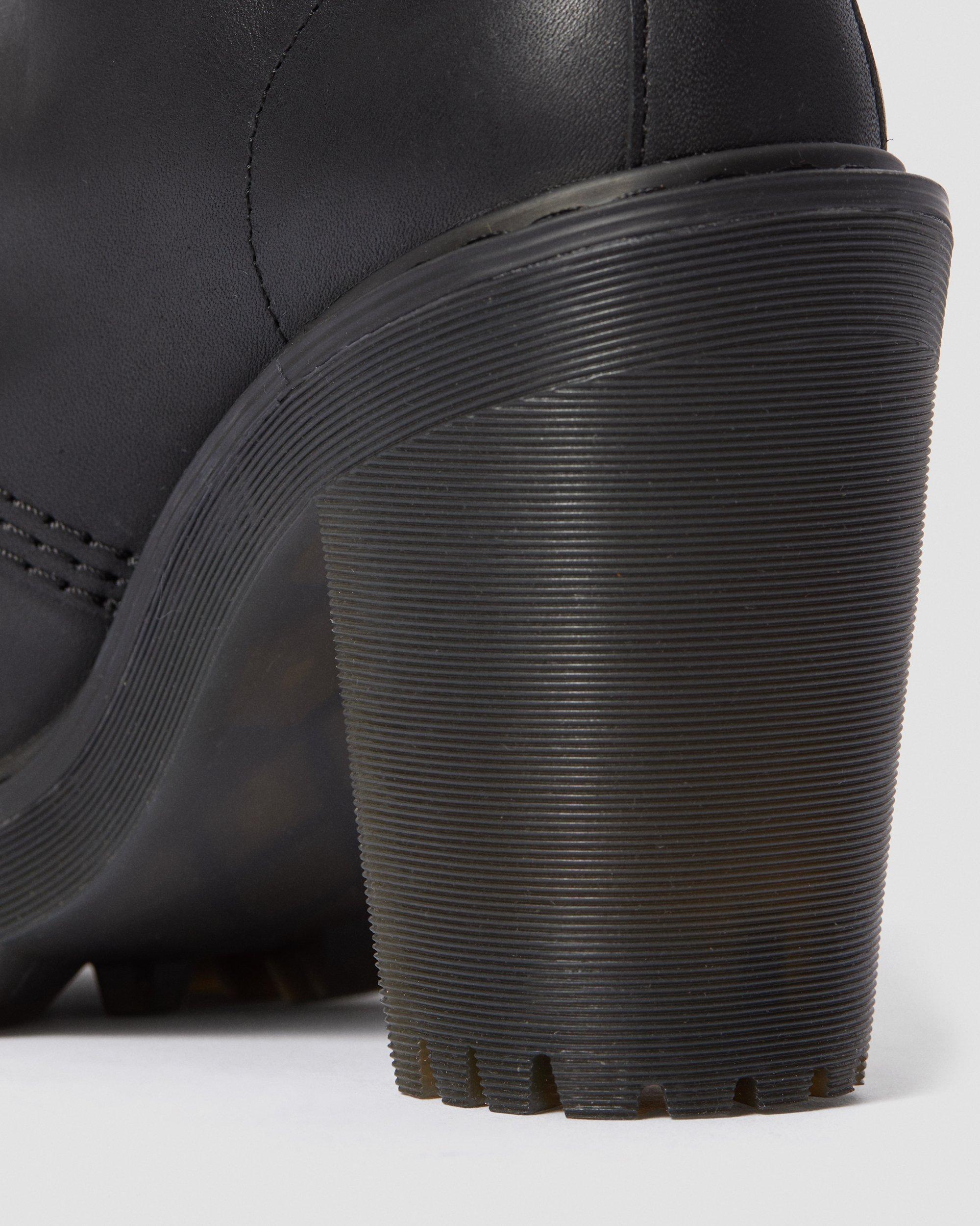 Kendra Women's Leather Heeled Boots in BLACK | Dr. Martens™