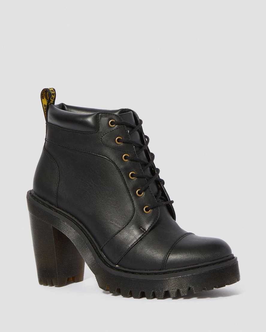 Averil Women's Leather Heeled Ankle Boots | Dr Martens