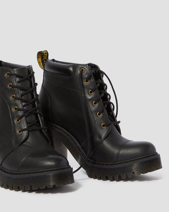 Averil Women's Leather Heeled Ankle Boots Dr. Martens