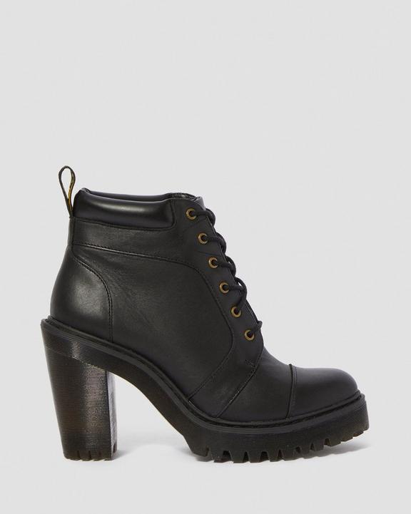 Averil Women's Leather Heeled Ankle Boots Dr. Martens