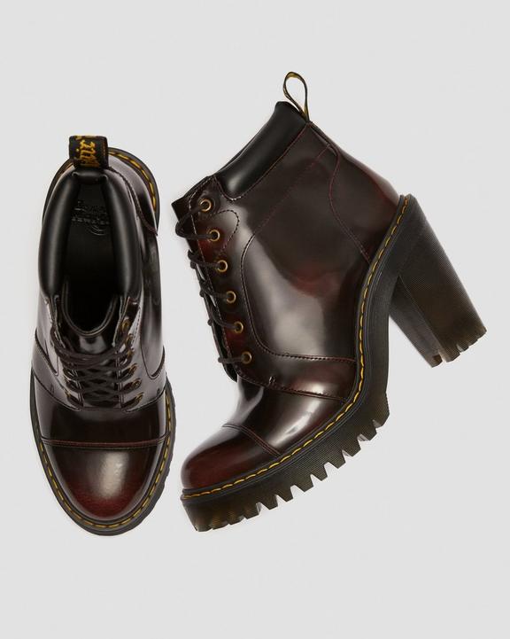 AVERIL LEATHER HEELED ANKLE BOOTS Dr. Martens