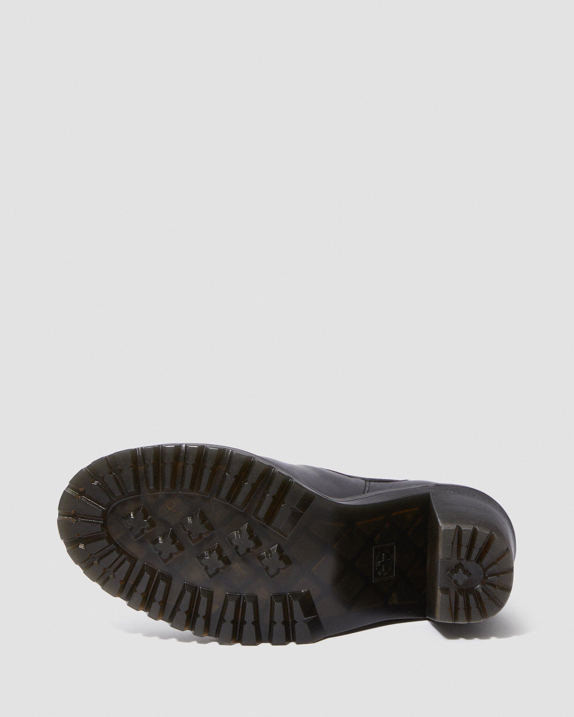 HURSTON LEATHER HEELED CHELSEA BOOTS in BLACK | Dr. Martens™