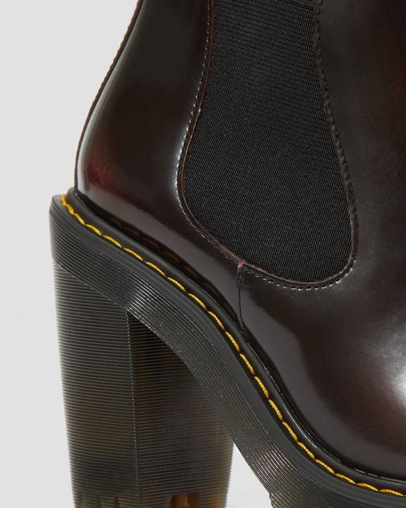 HURSTON LEATHER HEELED CHELSEA BOOTS Dr. Martens
