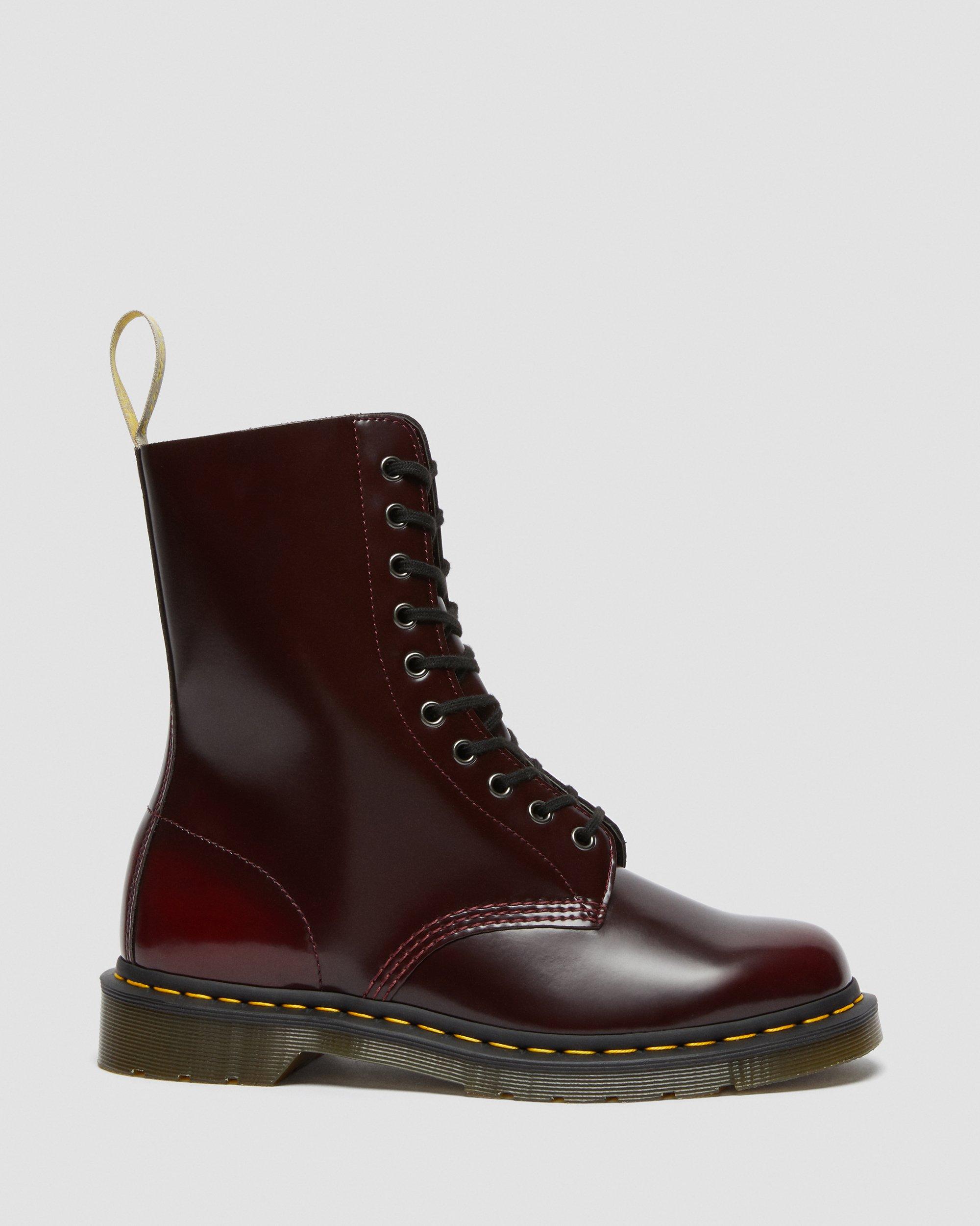VEGAN 1490 HIGH BOOTS in CHERRY RED | Dr. Martens™