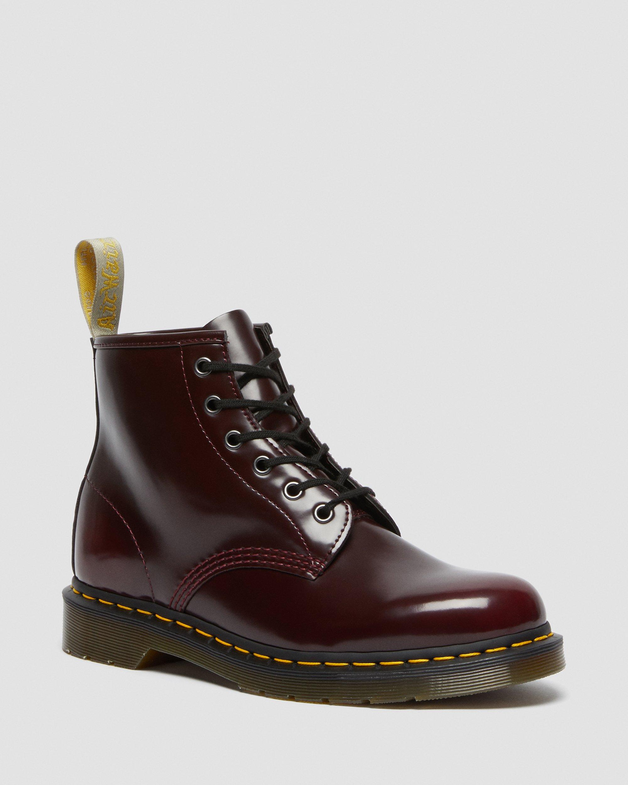 Vegan 101 Ankle Boots in Cherry Red | Dr. Martens