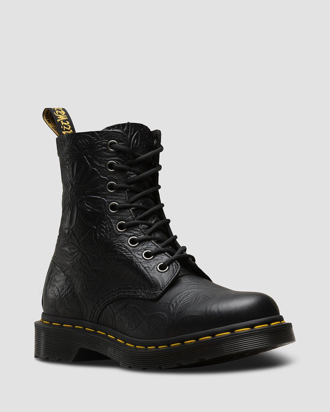 Doc martens flowers black new arrivals