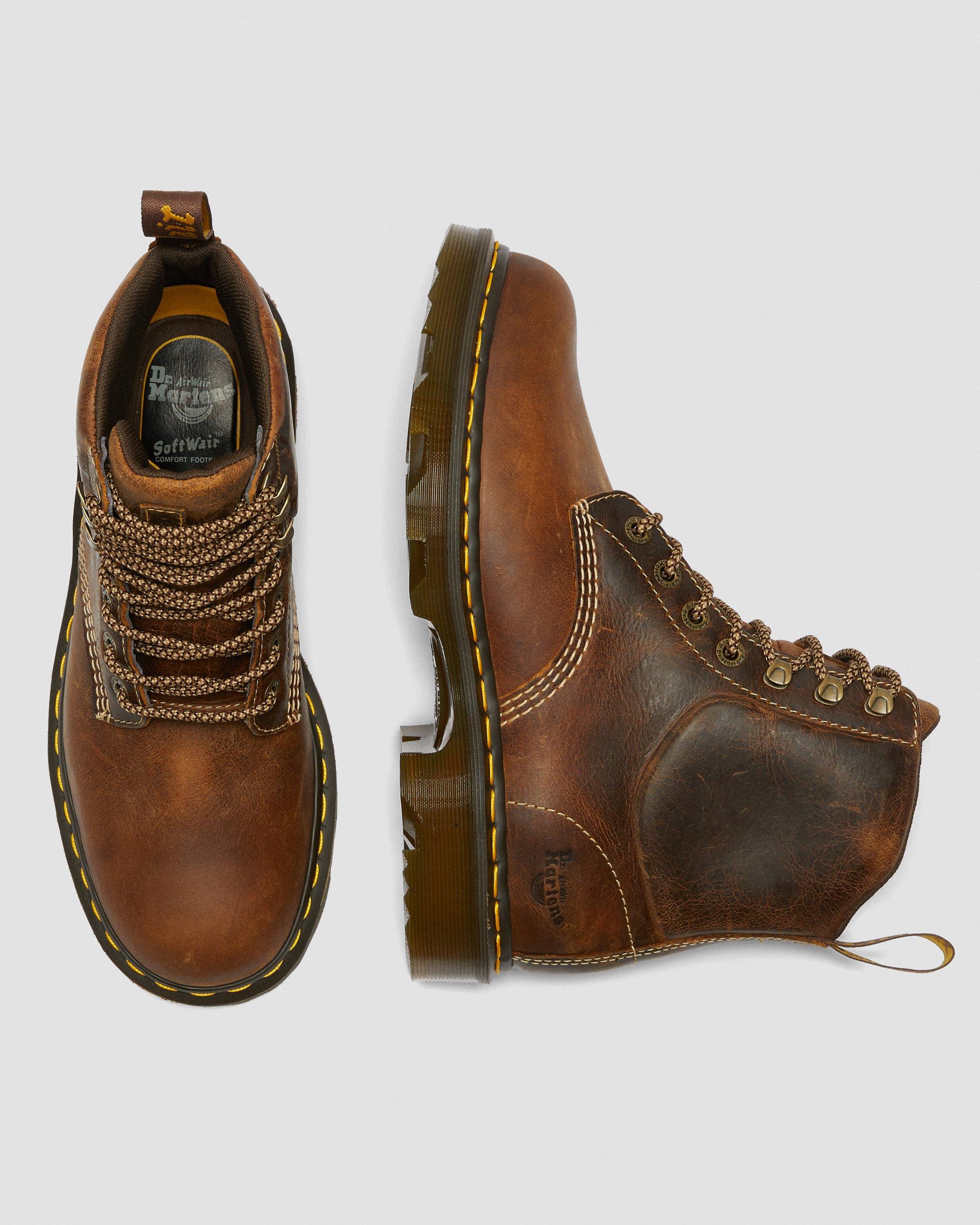 Crofton Lightweight Work Boots in Tan | Dr. Martens 