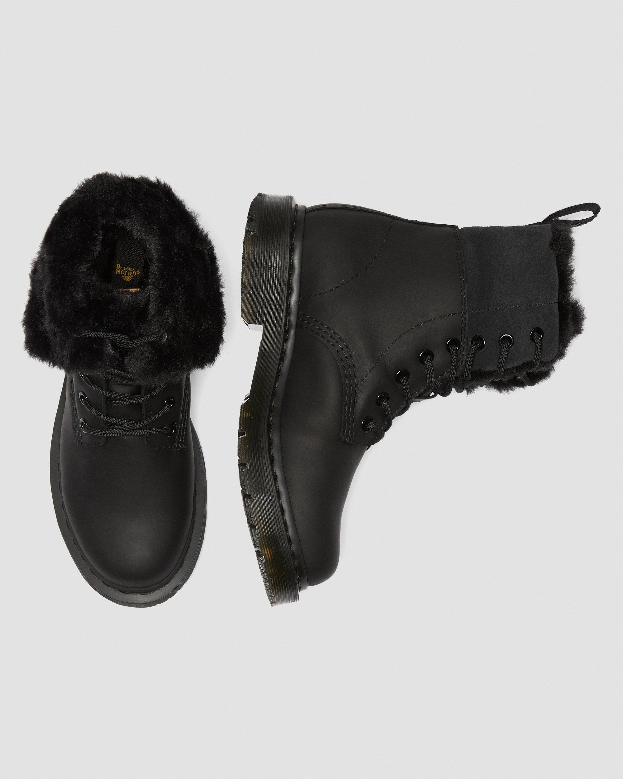 doc martens boots with fur inside