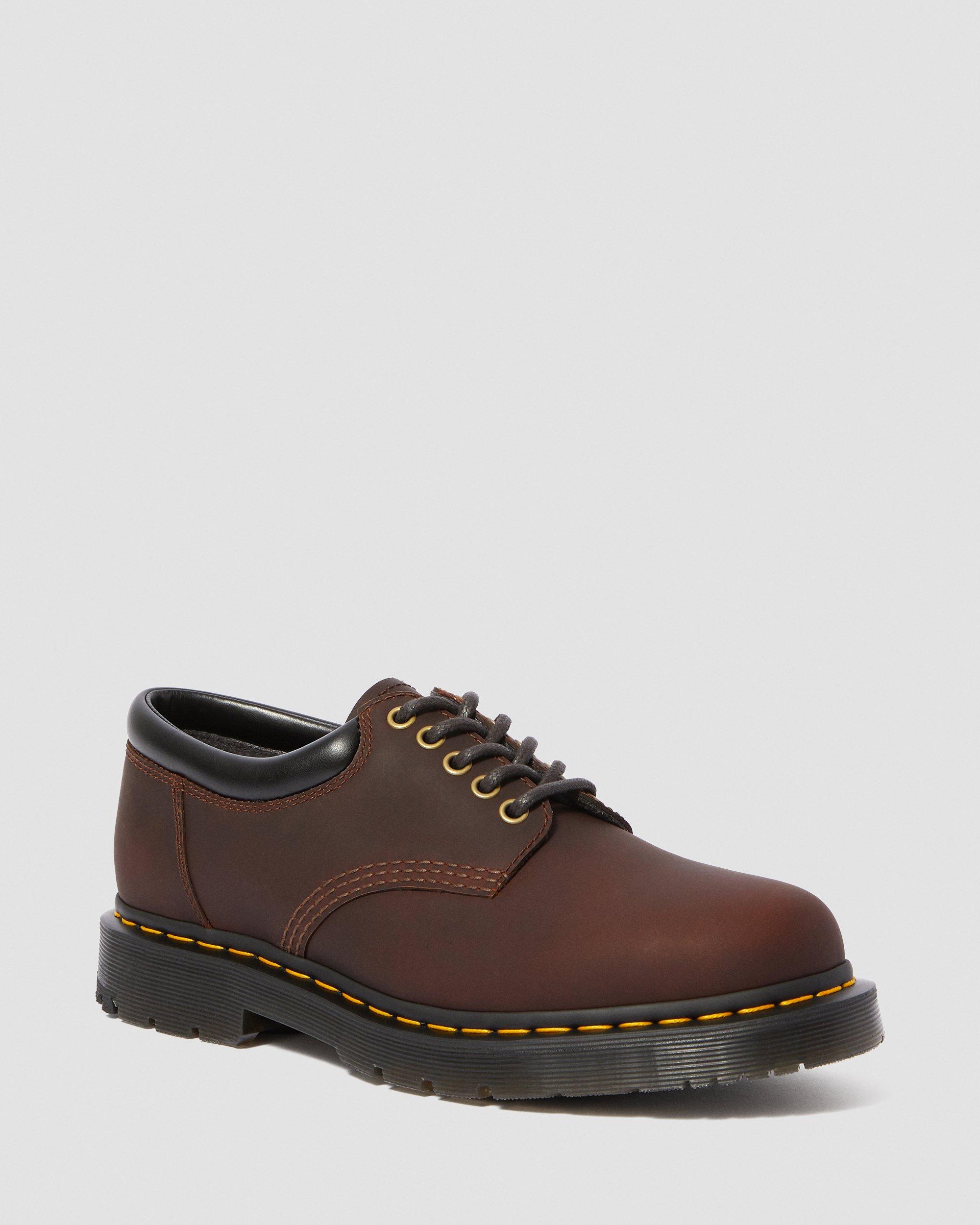 Cocoa☆ 8053 DM'S WINTERGRIP PADDED COLLAR SHOES in COCOA | Dr. Martens™