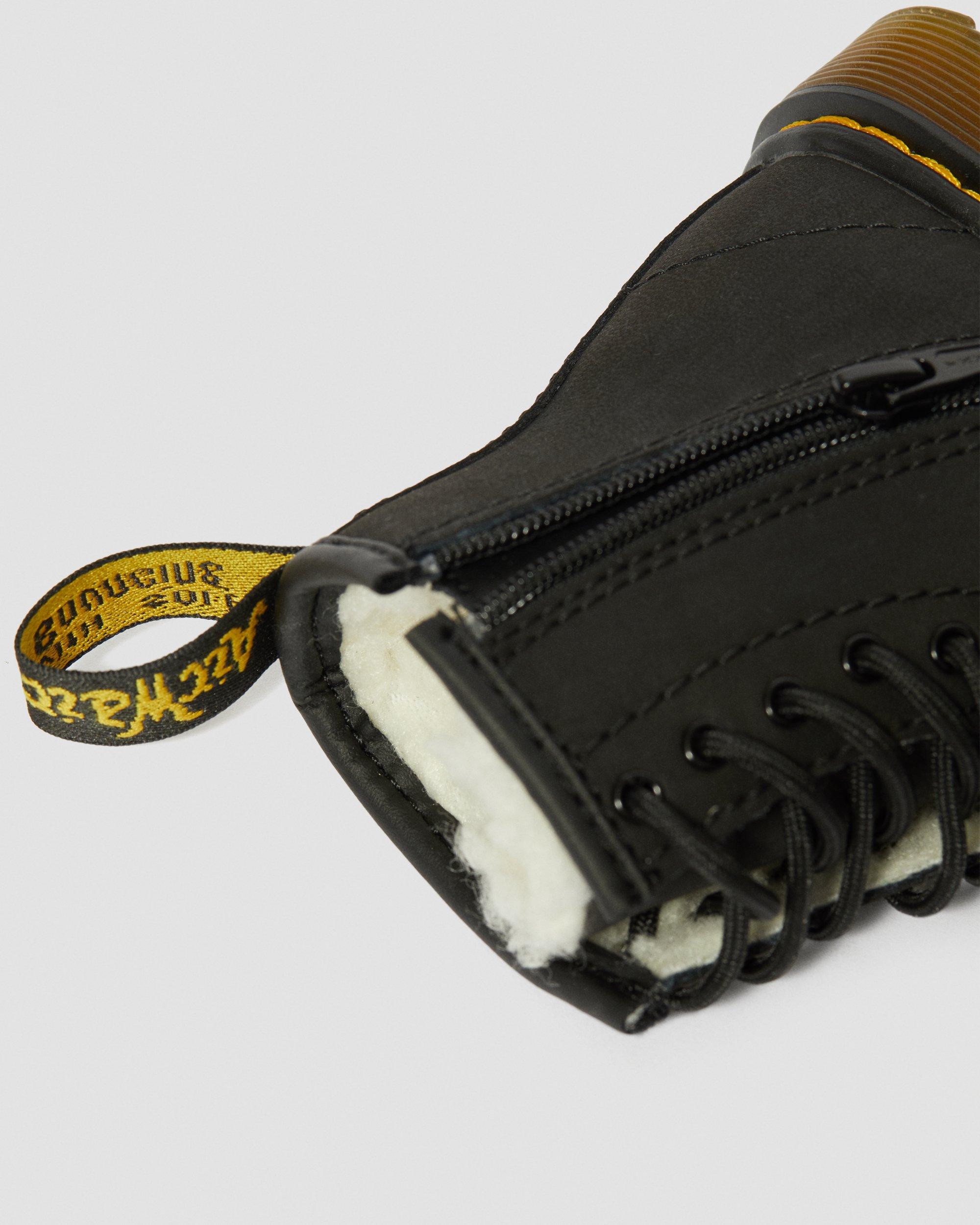 Toddler 1460 Faux Fur Lined Lace Up Boots in BLACK | Dr. Martens™