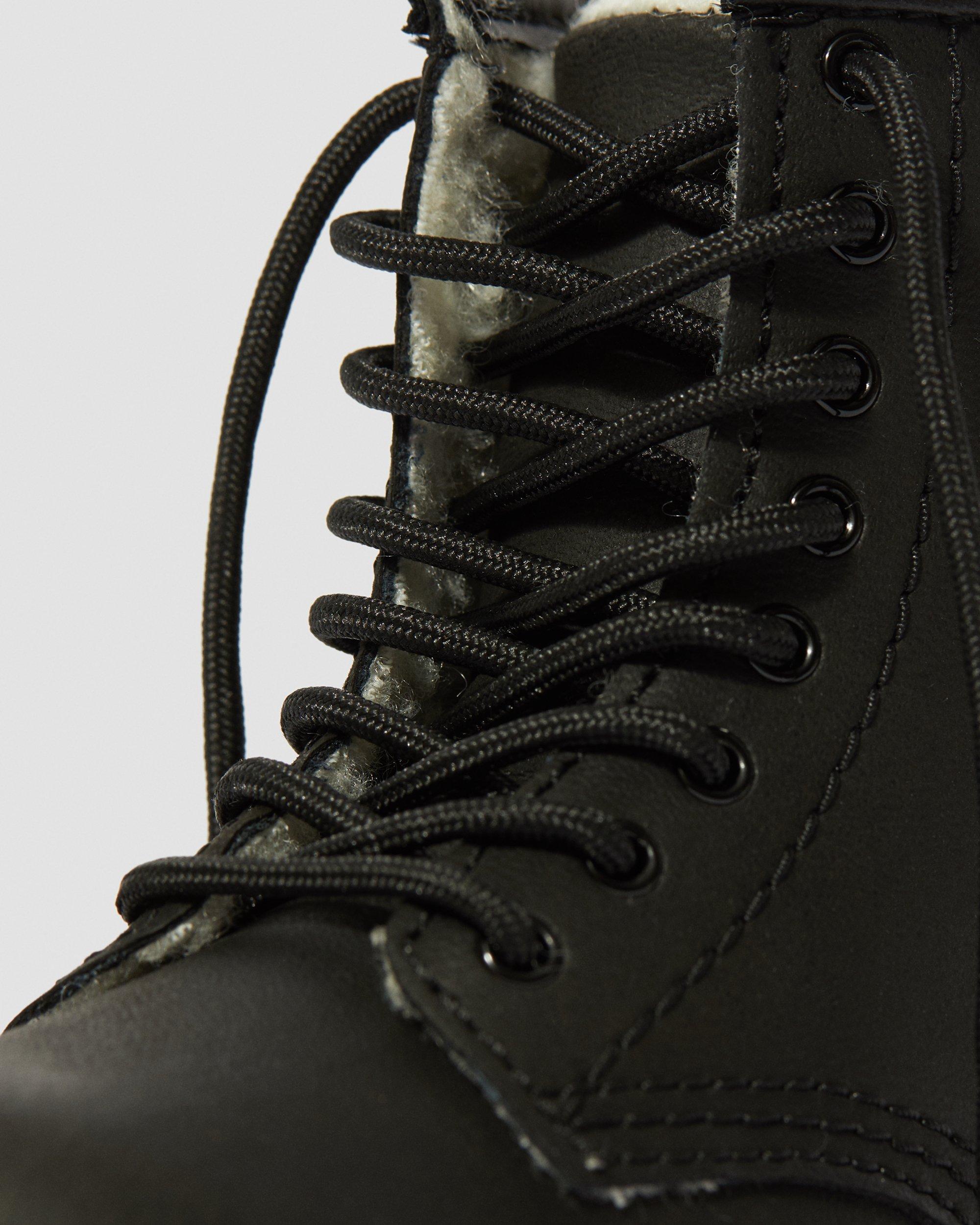 Toddler 1460 Faux Fur Lined Lace Up Boots in BLACK | Dr. Martens™
