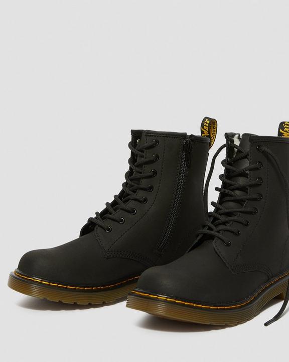 Youth 1460 Faux Fur Lined Lace Up Boots Dr. Martens