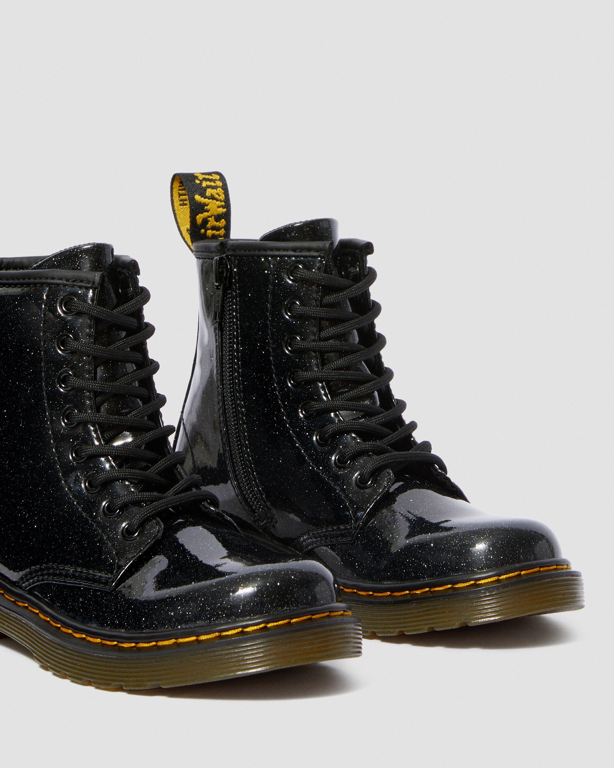 Junior 1460 Glitter Lace Up Boots in Black | Dr. Martens