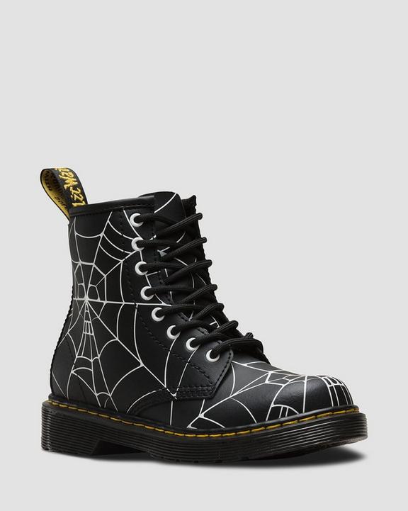 Junior 1460 Skull Web in Black | Dr. Martens Junior 1460 Skull Web in Black | Dr. Martens