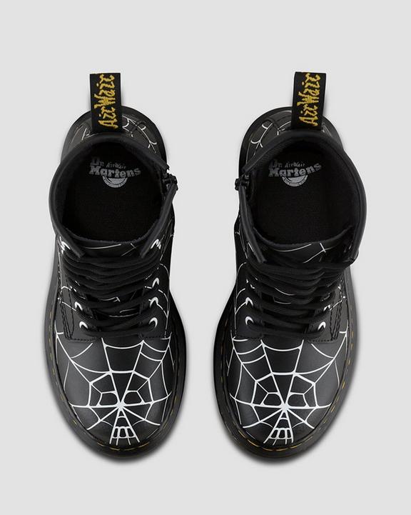 Junior 1460 Skull Web in Black | Dr. Martens Junior 1460 Skull Web in Black | Dr. Martens