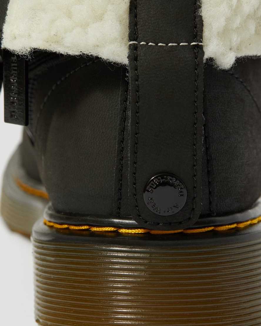 Youth Fur Lined Aimilita Leather Boots | Dr Martens