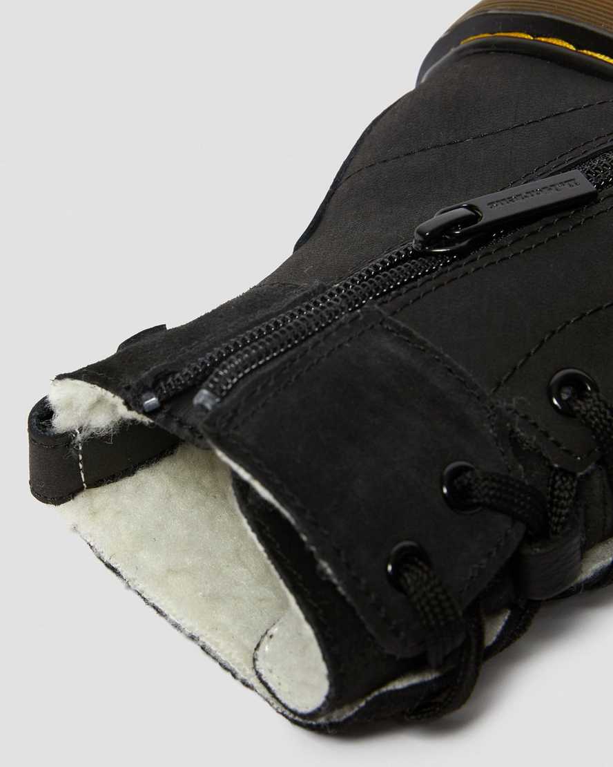 Junior Fur Lined Aimilita Leather Boots | Dr Martens