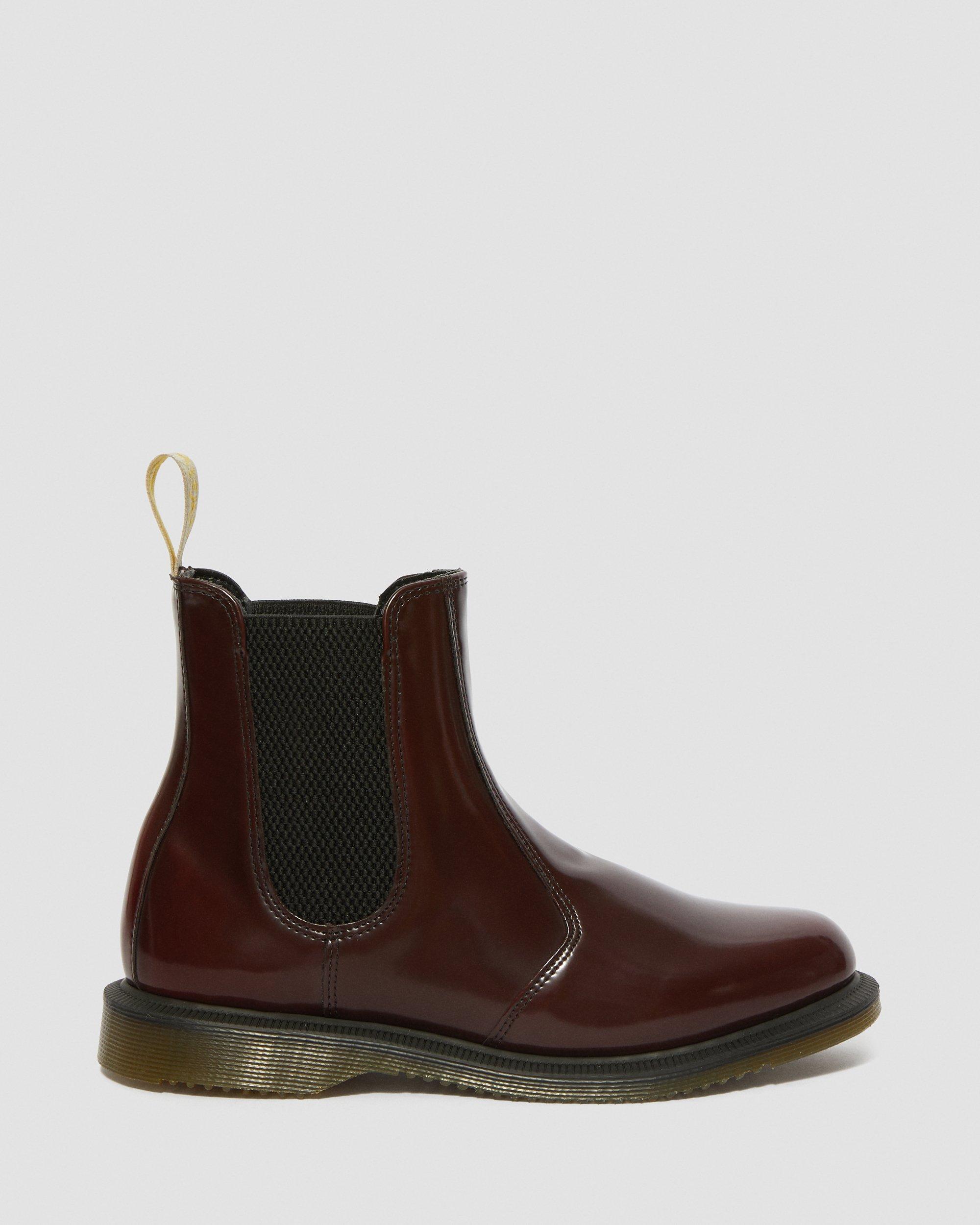 Chelsea boots Flora vegan in Rouge Cherry Red