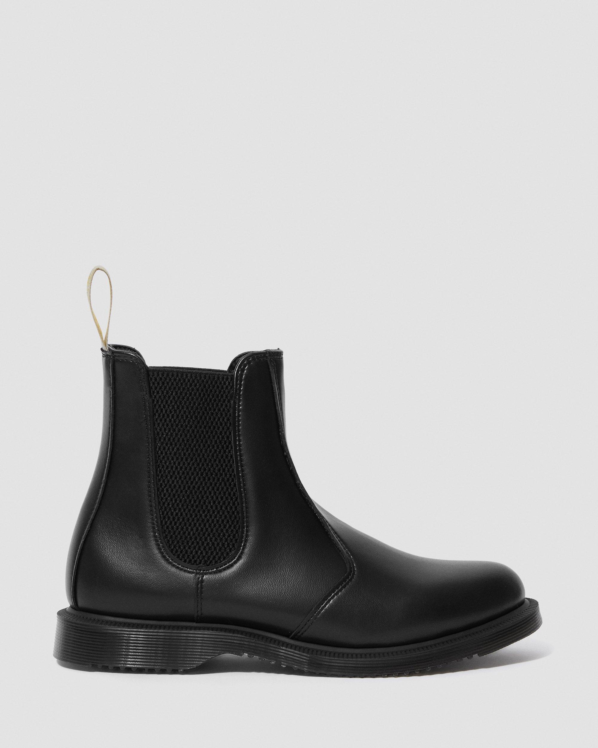 希少　ドクターマーチン　UK4 ブラックVEGAN FLORA サイドゴア VEGAN FLORA CHELSEA BOOTS in BLACK | Dr. Martens™