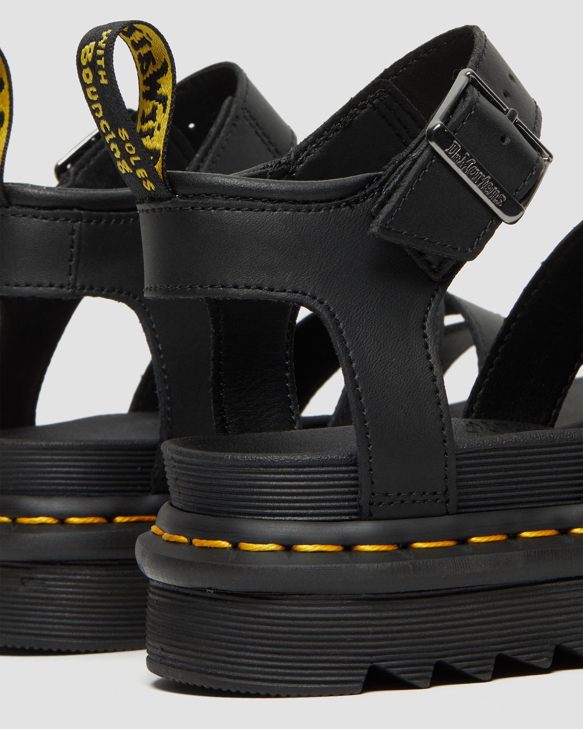 indhold At accelerere Irreplaceable Blaire-sandaler i Hydro-læder med rem | Dr. Martens