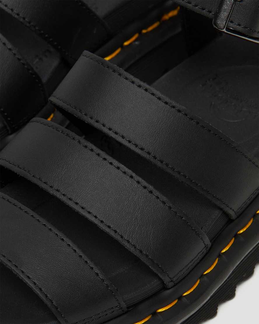 Blaire Black Leather Strap SandalsBLAIRE LEATHER STRAP SANDALS Dr. Martens