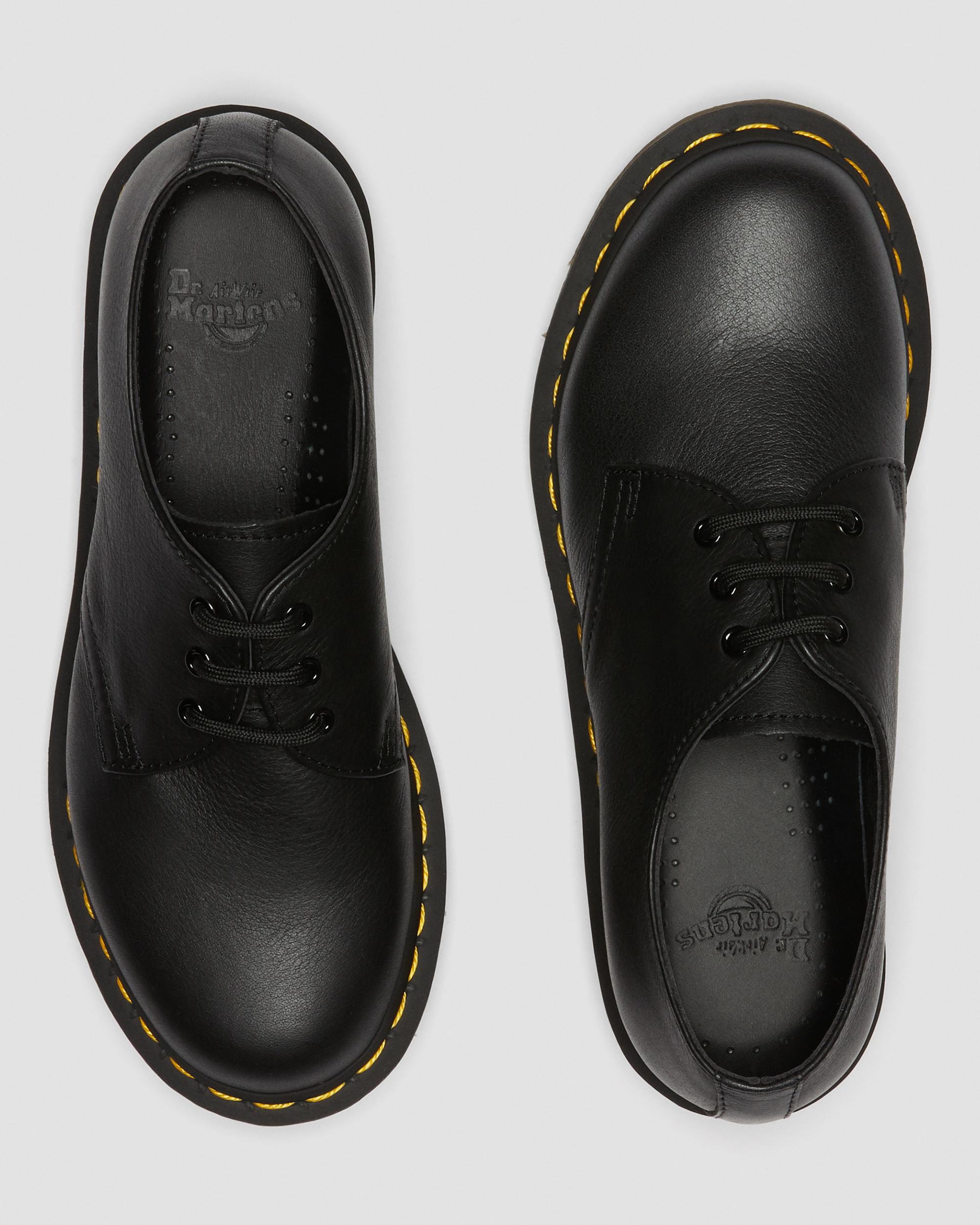 1461 Women's Virginia Leather Oxford Shoes in Black