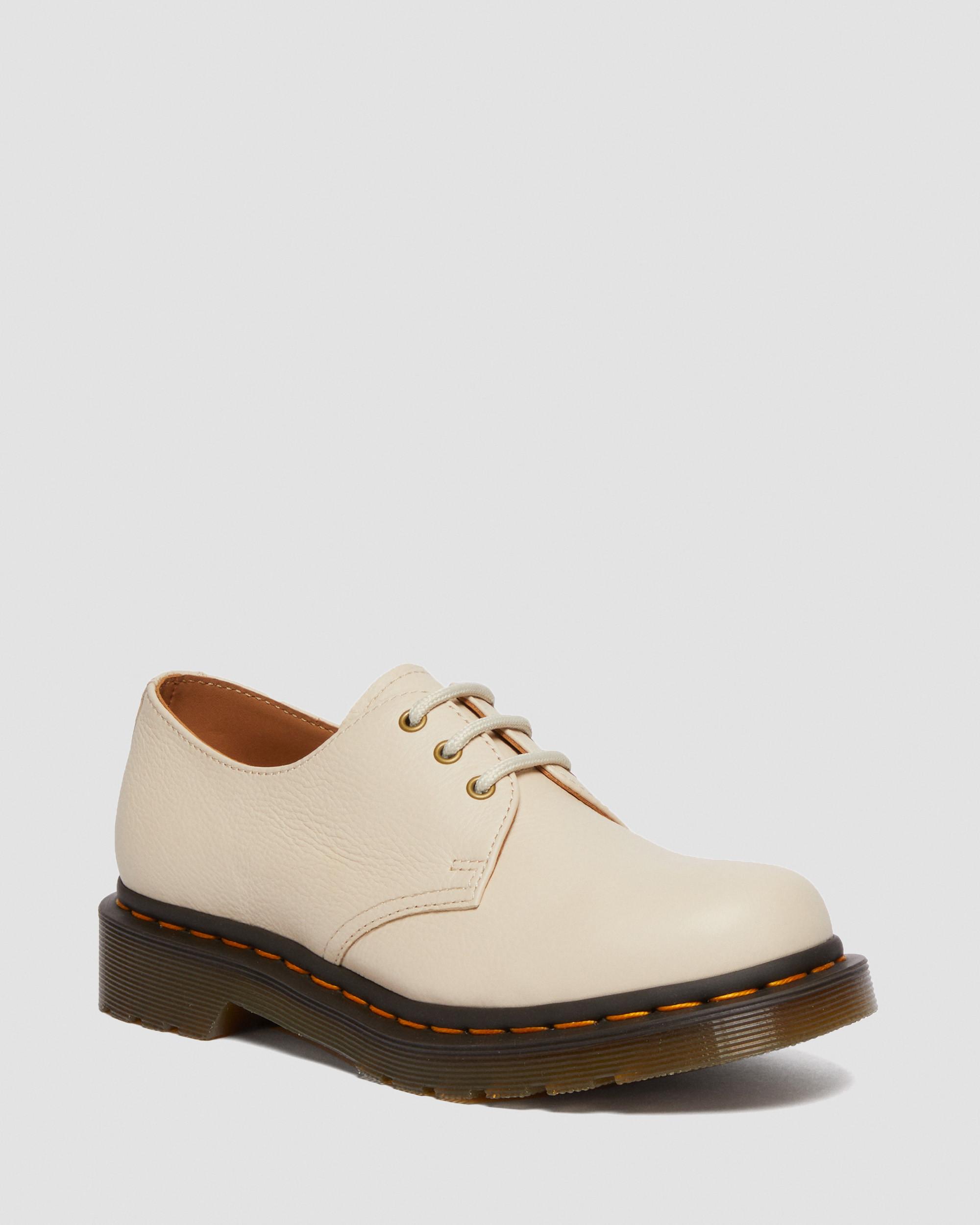 1461 Virginia Leather Oxford Shoes in Parchment Beige | Dr. Martens